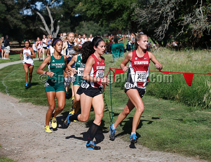 2014StanfordCollWomen-062.JPG - College race at the 2014 Stanford Cross Country Invitational, September 27, Stanford Golf Course, Stanford, California.
